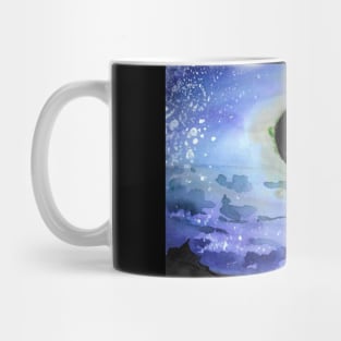 Solar event watercolour - astronomy inspired fine art Mug